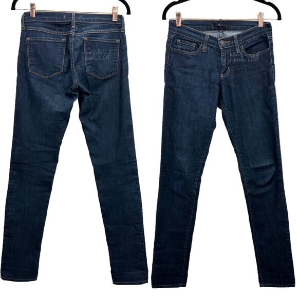 Flying Monkey Skinny Stretch Dark Wash Jeans Size 26 - Picture 1 of 4